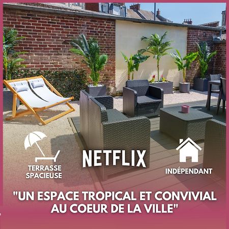 L'Escale Tropicale, Appartement Independant Avec Terrasse Privative 圣康坦 外观 照片